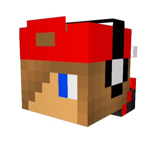 oWildCvt Minecraft avatar head, 3D render
