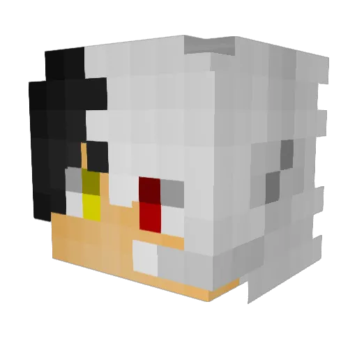 oXEternityXo Minecraft avatar head, 3D render