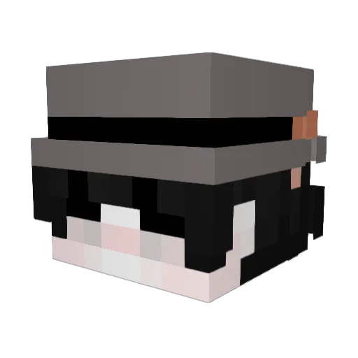 oYuq Minecraft avatar head, 3D render