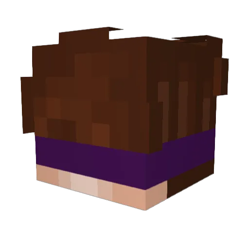 oZeppa Minecraft avatar head, 3D render