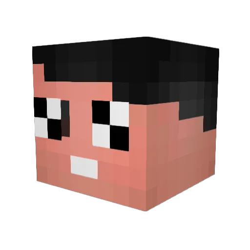 oZirxy Minecraft avatar head, 3D render