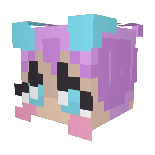 o_Darling_o Minecraft avatar head, 3D render