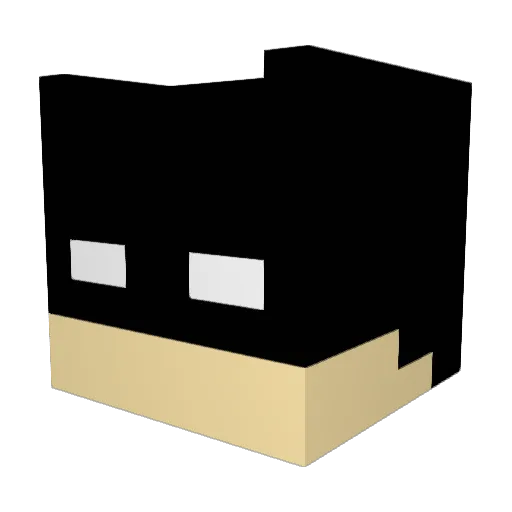o_Druxy Minecraft avatar head, 3D render