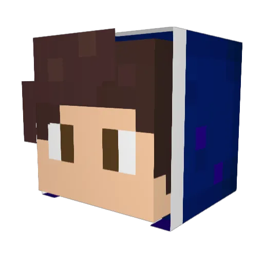 o_Jey Minecraft avatar head, 3D render
