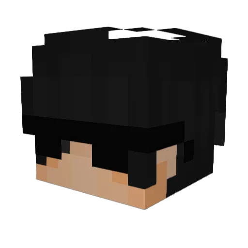 o_WING_o Minecraft avatar head, 3D render