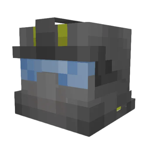 o_b_e_s_e Minecraft avatar head, 3D render