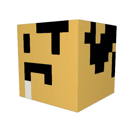 o_leoleoleo Minecraft avatar head, 3D render