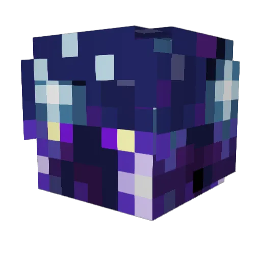 o_pareas Minecraft avatar head, 3D render