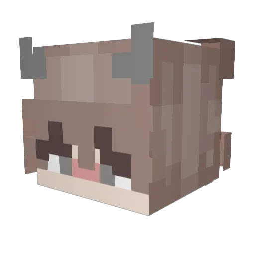 o_strawbunny_o Minecraft avatar head, 3D render