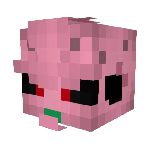 o_trxgic Minecraft avatar head, 3D render