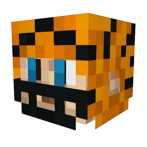 o_wain Minecraft avatar head, 3D render