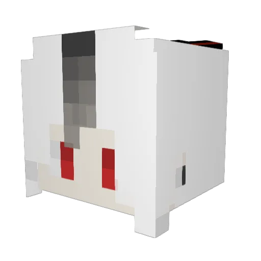 o_you_o Minecraft avatar head, 3D render