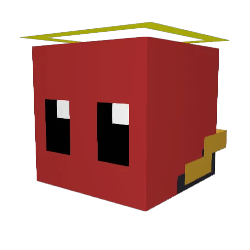 o_z Minecraft avatar head, 3D render