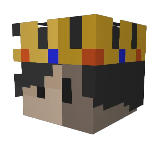 oaaaatmeal Minecraft avatar head, 3D render