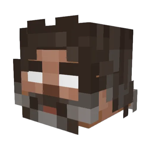 oacsh Minecraft avatar head, 3D render