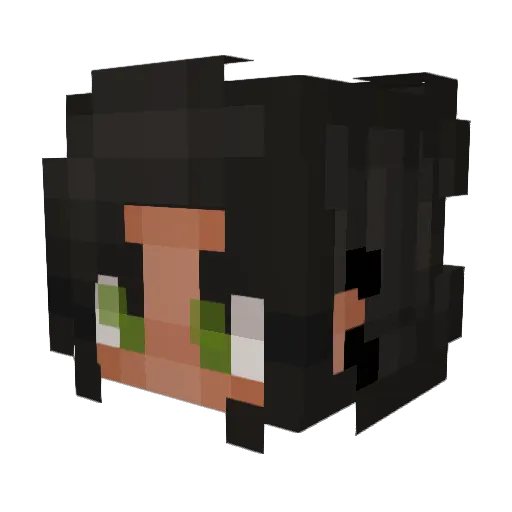 oaef Minecraft avatar head, 3D render