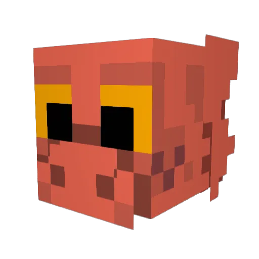 oafbold Minecraft avatar head, 3D render