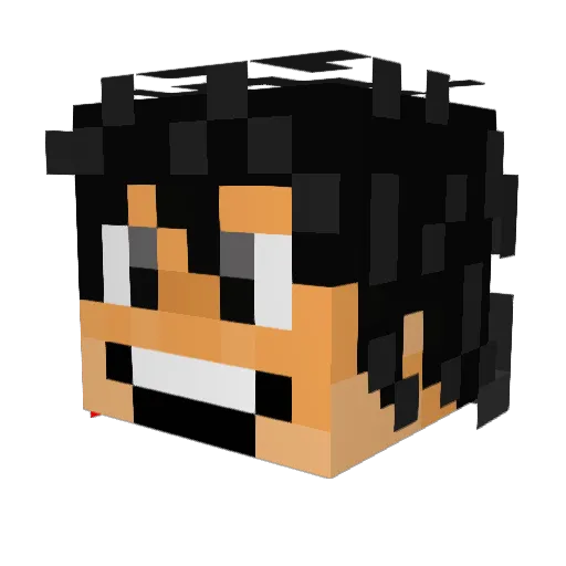 oakity Minecraft avatar head, 3D render