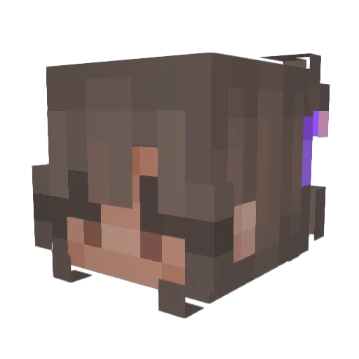 oakmosscottagee Minecraft avatar head, 3D render