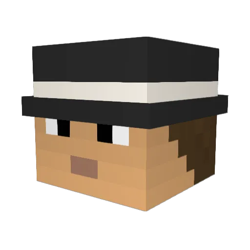 oaks7499 Minecraft avatar head, 3D render