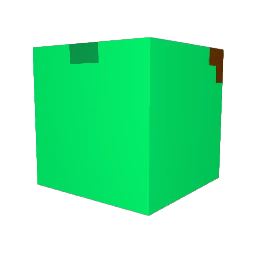 oaktreat Minecraft avatar head, 3D render