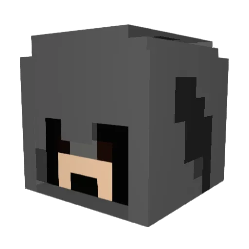 oaktree5 Minecraft avatar head, 3D render