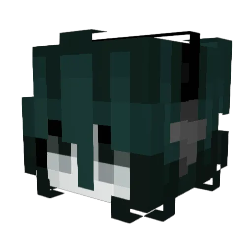 oakuw Minecraft avatar head, 3D render
