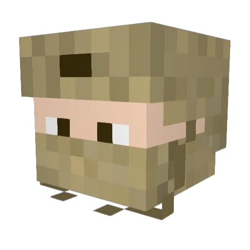 oalotfy Minecraft avatar head, 3D render