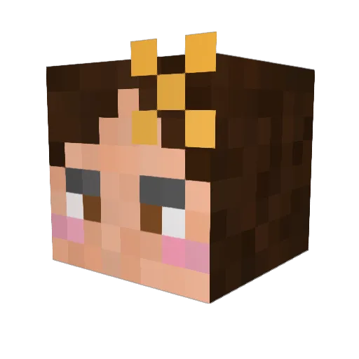 oanasaurus Minecraft avatar head, 3D render