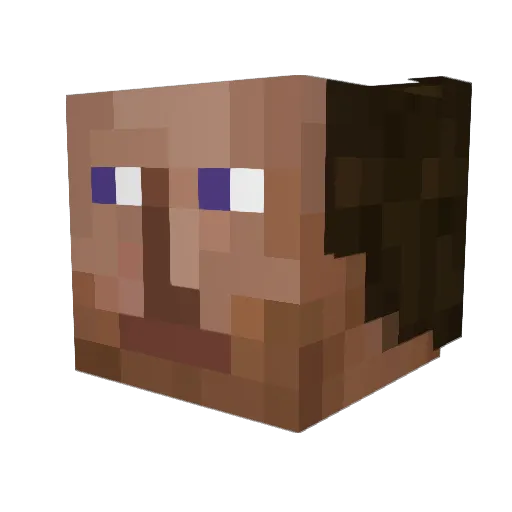 oanduh Minecraft avatar head, 3D render