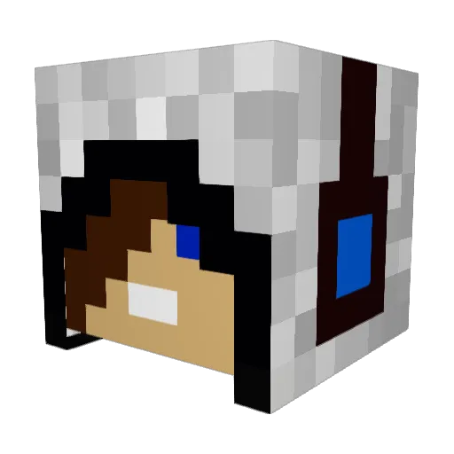 oasis2 Minecraft avatar head, 3D render