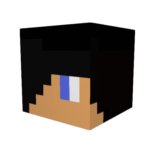oasiscraft Minecraft avatar head, 3D render