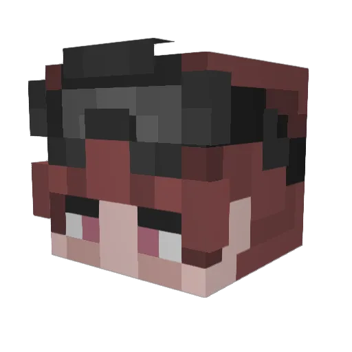 oatb Minecraft avatar head, 3D render