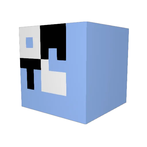 oatblock Minecraft avatar head, 3D render