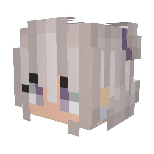 oathic Minecraft avatar head, 3D render