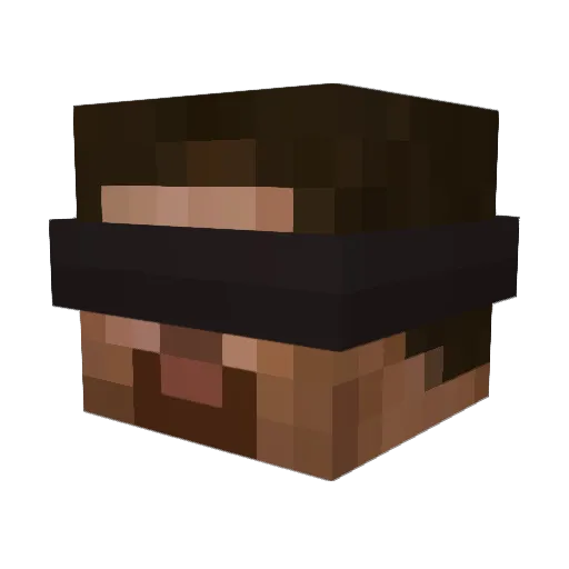 oatmealmc Minecraft avatar head, 3D render