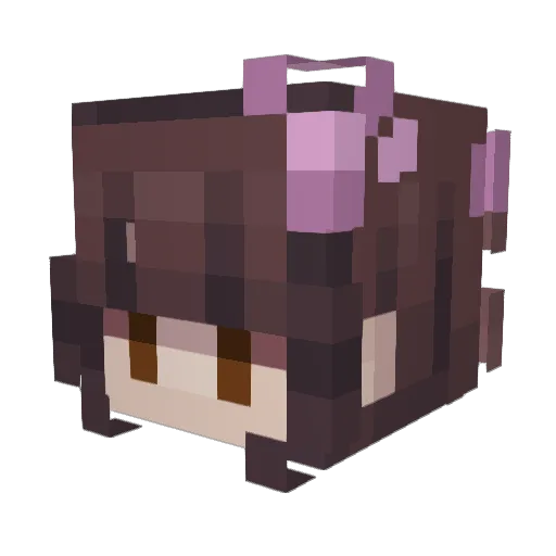 oatmealsucks Minecraft avatar head, 3D render