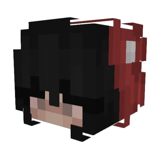 oatmlk Minecraft avatar head, 3D render