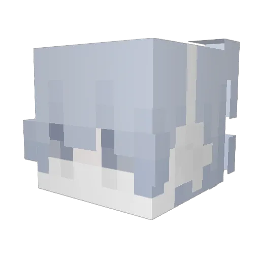 oawfull Minecraft avatar head, 3D render