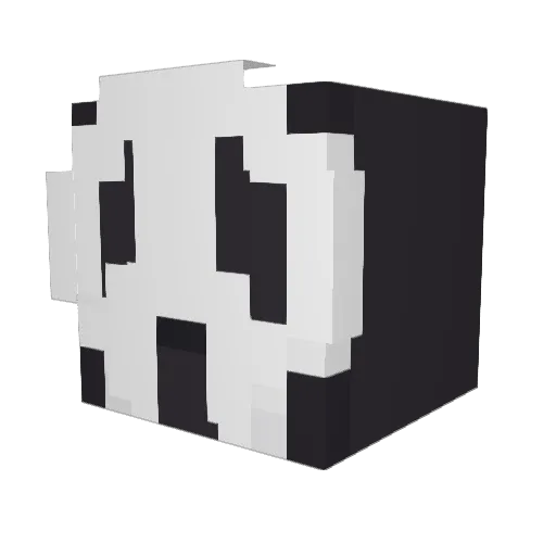 oax21 Minecraft avatar head, 3D render