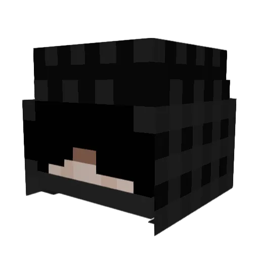 oaxey Minecraft avatar head, 3D render