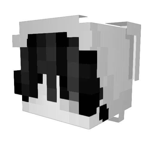 oazq Minecraft avatar head, 3D render