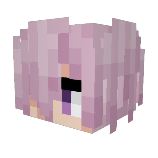 obake_kyu Minecraft avatar head, 3D render