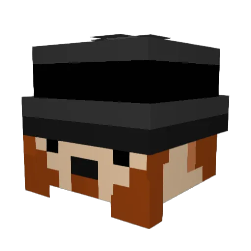 obama1801 Minecraft avatar head, 3D render