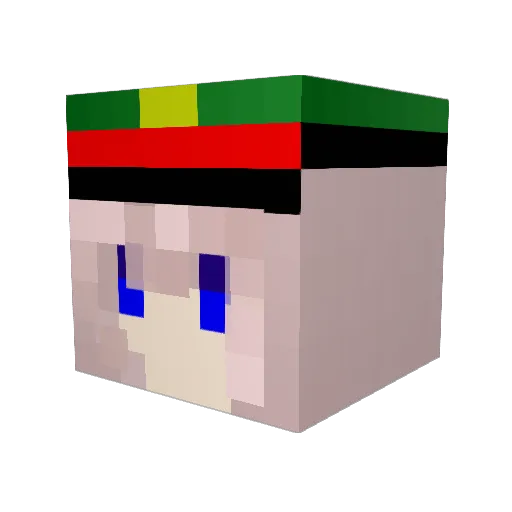 obaryon Minecraft avatar head, 3D render