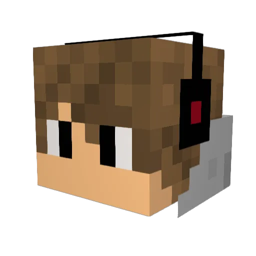 obe66 Minecraft avatar head, 3D render