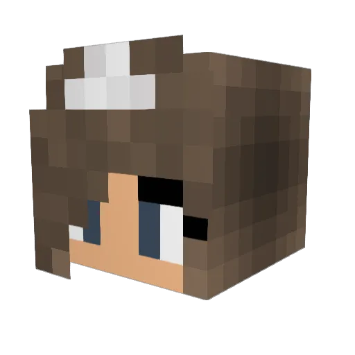 obeom Minecraft avatar head, 3D render