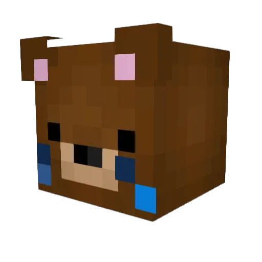 obert02 Minecraft avatar head, 3D render