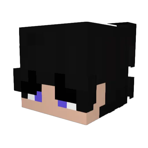 objazduwa Minecraft avatar head, 3D render