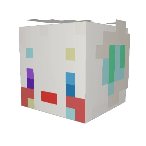objectspointy Minecraft avatar head, 3D render